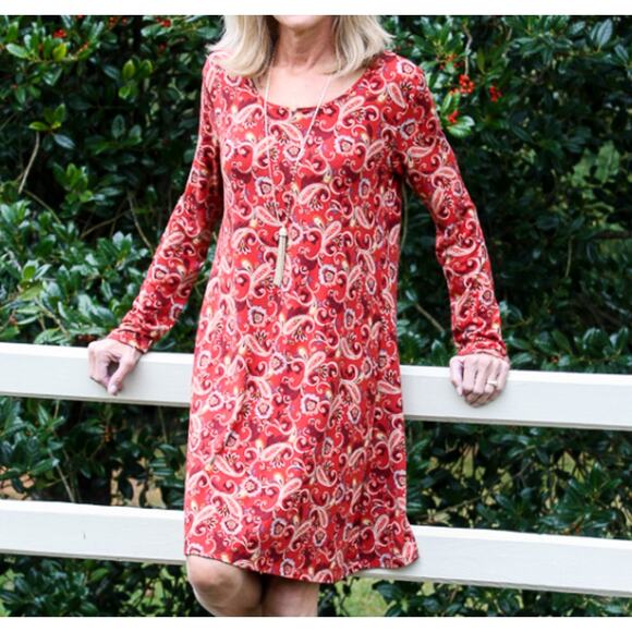 Stitch FIx Nine Britton Harley Brushed Knit Back Detail Dress Large - Picture 2 of 9